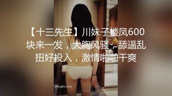 【十三先生】川妹子楼凤600块来一发，大胸风骚，舔逼乱扭好投入，激情啪啪干爽