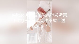 酒吧女厕皮短裙尖高跟韵味美白领,肥穴狂喷完也不擦半透蓝色湿了