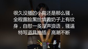 很久没播的小爽还是那么骚，全程露脸黑丝情趣奶子上有纹身，自慰一多淫声浪语，骚逼特写道具抽插，高潮不断