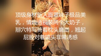 顶级身材新人面罩妹子极品美乳，情趣透视装两个大奶子，掰穴特写骑着枕头磨蹭，翘起屁股对着镜头非常诱惑